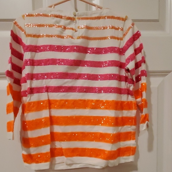 *4 for 18* Crewcuts 3/4 sleeve sequins shirt 6/7 - Picture 4 of 7